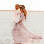 Nėščioms skirtos suknelės fotosesijai Šifoninė nėštumo suknelė Fotografija Rekvizitai Suknelės nėščioms moterims Drabužiai 2023 m. Nauja