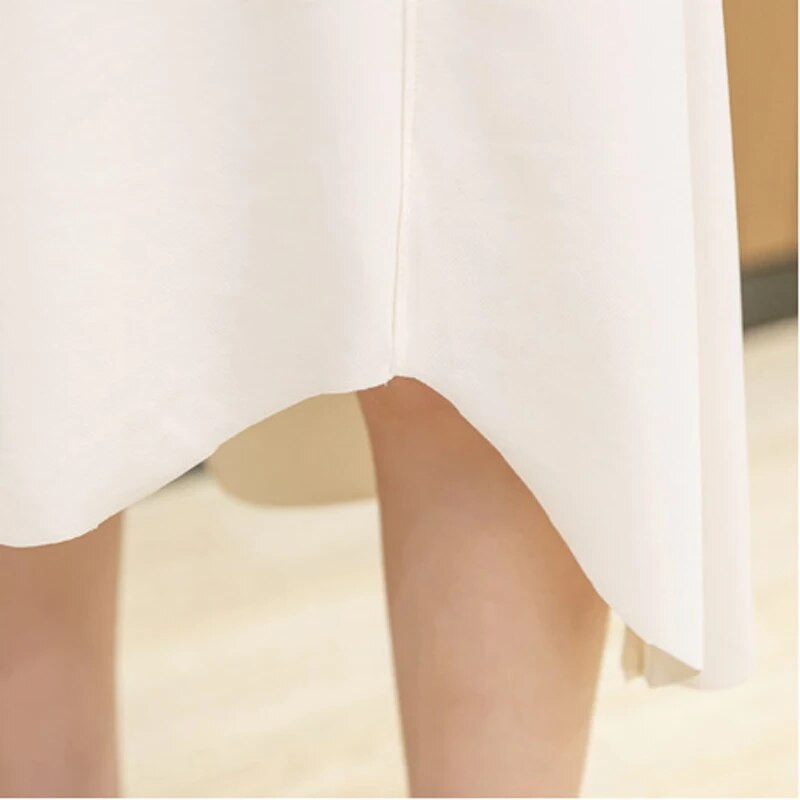 Kvaliteetne 2023. aasta uustulnuk rasedate naiste moodsad kõhuseelikud sääre keskelt sünnituseks puuvillased impeeriumi seelikud, lõhestatud ebaregulaarsed seelikud