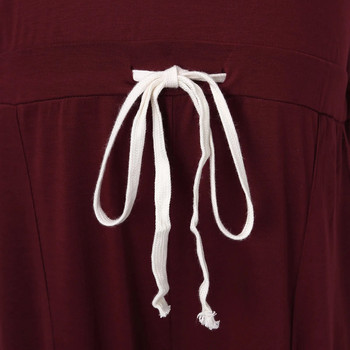 Ολόσωμη φόρμα εγκυμοσύνης Γυναικεία κοντό μανίκια μονόχρωμη ρυθμιζόμενη μέση έγκυος casual crewnneck Romper παντελόνι Ρούχα καινούργια