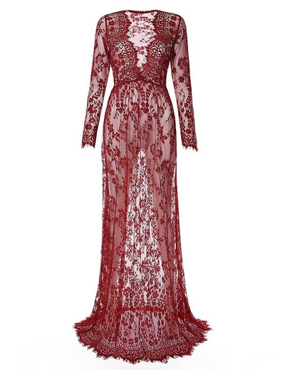 Suknelė nėriniuotai, skirta fotosesijai Nėščiųjų fotografijai Seksualios V kaklo suknelės maksimalios suknelės plius dydžio nėščioms moterims Kūdikių dušas