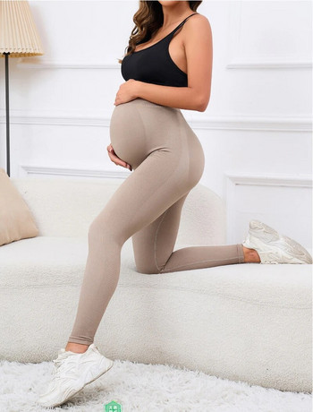 Παντελόνι εγκυμοσύνης Μαλακό λεπτό ρυθμιζόμενο κολάν έγκυες γυναίκες Ρούχα εγκυμοσύνης Παντελόνι Ropa Mujer Embarazada Premama