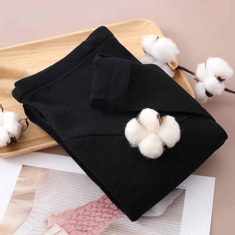 Motinystės antblauzdžiai žieminiai stori, šilti besiūliai termo apačia nailono pilvo jogos kelnės Drabužiai nėščioms moterims Nėštumas rudenį rudenį