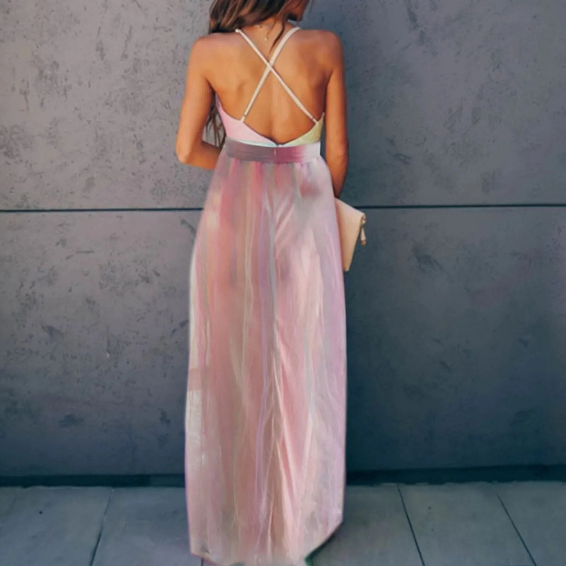 Seksualios nėščiosios suknelės Fotografija ilgo nėštumo fotosesijos rekvizitai Kūdikių vakarėliams Vaivorykštės tiulis nėščioms moterims Maxi suknelė