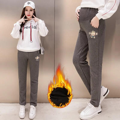 Rudens ir žiemos moterų drabužiai Moterų drabužiai Moterys Drabužiai Žieminiai Antblauzdžiai Pastorinti Aksomu Nėščiosioms Kelnės Šiltos Kelnės