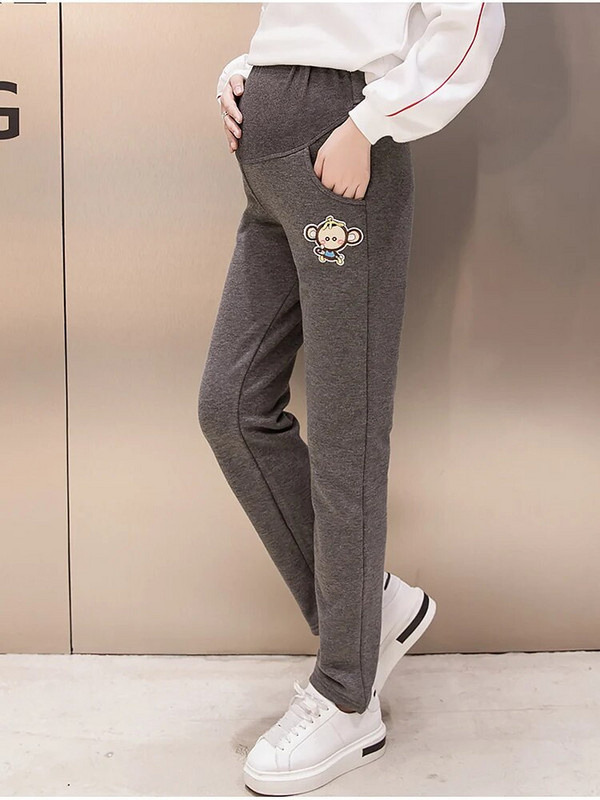 Rudens ir žiemos moterų drabužiai Moterų drabužiai Moterys Drabužiai Žieminiai Antblauzdžiai Pastorinti Aksomu Nėščiosioms Kelnės Šiltos Kelnės