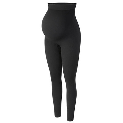 Moteriški antblauzdžiai nėščioms moterims, prilaikantys pilvą, megzti antblauzdžiai juodi treniruočių drabužiai nėščioms moterims kūno formavimo kelnės