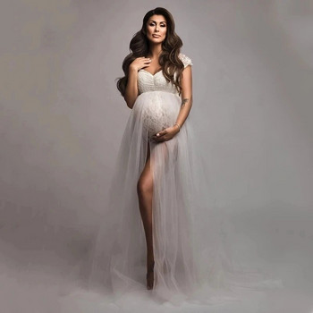 Φορέματα μητρότητας από τούλι Φόρεμα κορμάκι Έγκυος φωτογράφιση Φορμάκι με φόρεμα τούλι Φωτογραφία εγκυμοσύνης