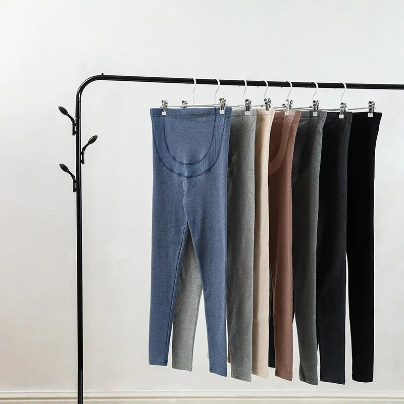 Kasdieniai antblauzdžiai nėščiosioms Motinystės fitneso kelnės siauros elastinės kelnės aukštu juosmeniu Nėštumo sportiniai drabužiai