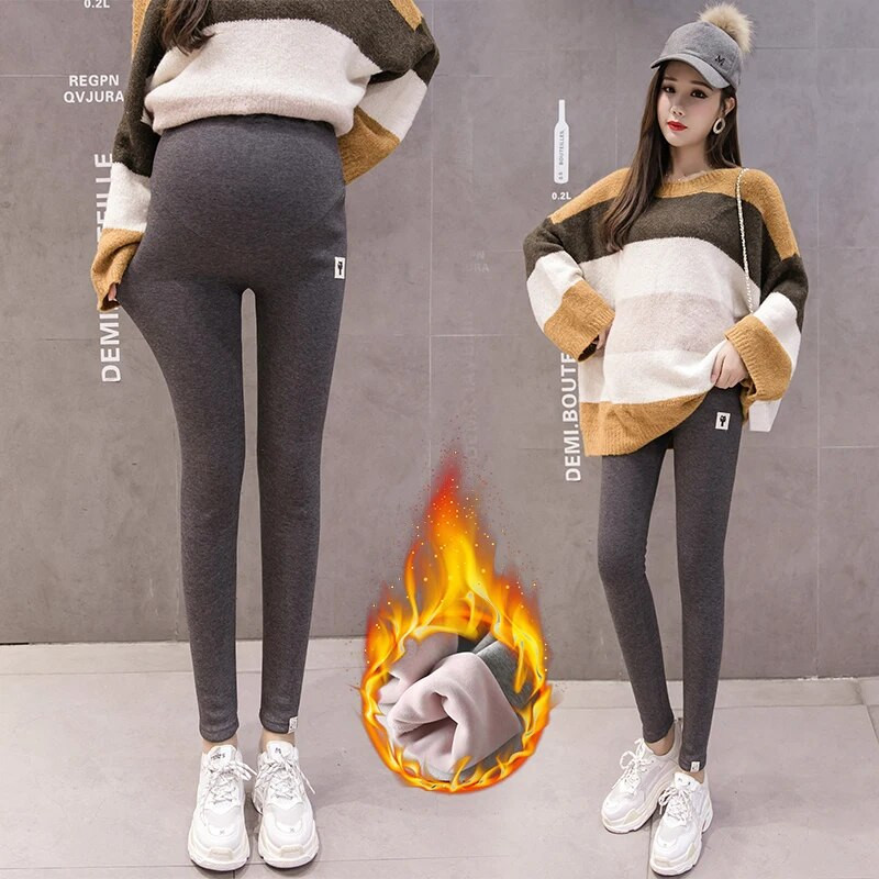 Šilti antblauzdžiai nėščiosioms Elastinės aukšto juosmens juostelės Kelnės Nėštumo Sportiniai Drabužiai Nėščioms Fitneso Kelnės siauros