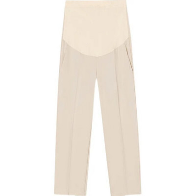 Raseduse tööpüksid Raseduspüksid kõrge vöökohaga Raseduskontoris Kandke riided Elegantne kõhuregulaator Solid