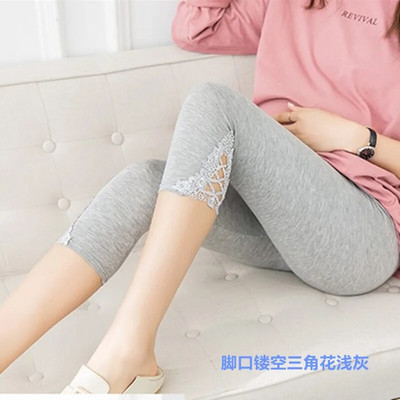 Didesnio dydžio motinystei 3xl vasariniai nėrinių šortai nėščioms moterims Trumpi motinos pilvo dryžuoti antblauzdžiai Namų laisvalaikio didelio dydžio kapris