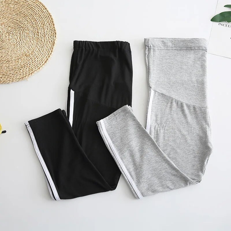 Didesnio dydžio motinystei 3xl vasariniai nėrinių šortai nėščioms moterims Trumpi motinos pilvo dryžuoti antblauzdžiai Namų laisvalaikio didelio dydžio kapris