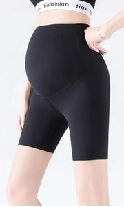 Grūtnieces Legingi Grūtnieču Jogas Bikses Vasaras Haizivīdas audums Sieviešu Plāns Melns Tievs Sporta Fitnesa Šorti ar augstu vidukli