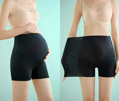 Grūtnieces Legingi Grūtnieču Jogas Bikses Vasaras Haizivīdas audums Sieviešu Plāns Melns Tievs Sporta Fitnesa Šorti ar augstu vidukli