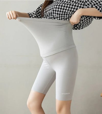 Grūtnieces Legingi Grūtnieču Jogas Bikses Vasaras Haizivīdas audums Sieviešu Plāns Melns Tievs Sporta Fitnesa Šorti ar augstu vidukli