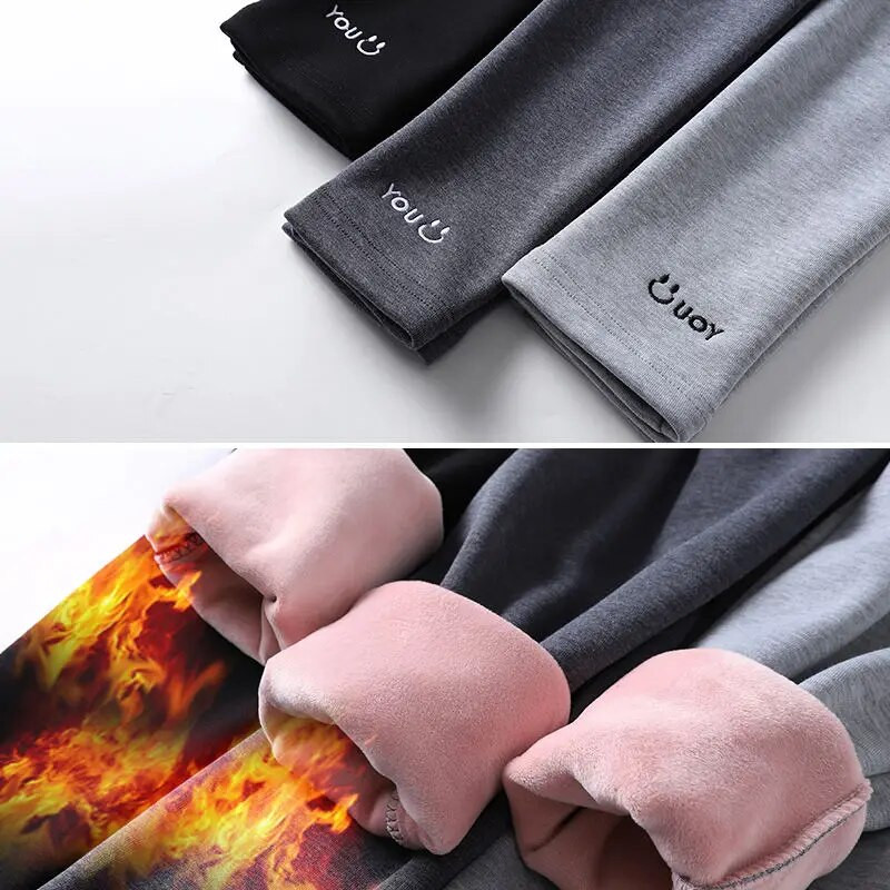 Χειμερινό φθινόπωρο Εγκυμοσύνη Κολάν εγκύων Γράμμα Smile Παντελόνι Ζεστό Βελούδινο Θηλασμό Κοιλιακά Ρούχα Για Skinny εγκυμοσύνης