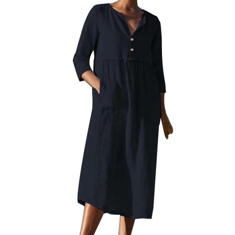 Trudnička haljina Odjeća za trudnice s printom kratkih rukava s V-izrezom Maxi duga haljina za dojilje Ležerna odjeća za trudnice