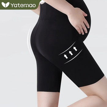 Къси панталони за бременни Меко тънко безшевно лятно бельо за йога Корем дрехи за бременни домашна бременност