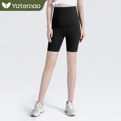 Nėščiųjų šortai Minkšti ploni besiūliai vasariniai Jogos apatiniai Pilvo drabužiai nėščiosioms namuose nėštumas