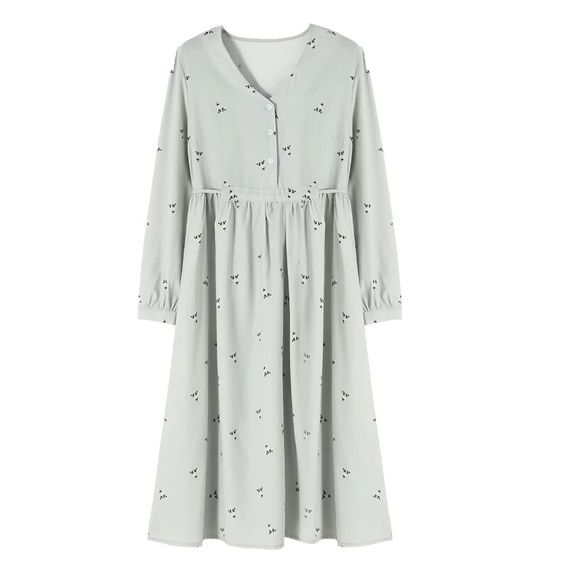 Moeprindiga lahtised pikad rasedatele naistele roheline kleit v-kaelusega laternaga varrukatega rasedatele lilleline kleit Suures suuruses rasedusriided