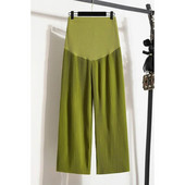 Pavasaris un vasara ikdienišķas kroku vēderbikses ledus zīda grūtniecēm grūtniecēm grūtniecēm vasaras platas bikses plānas