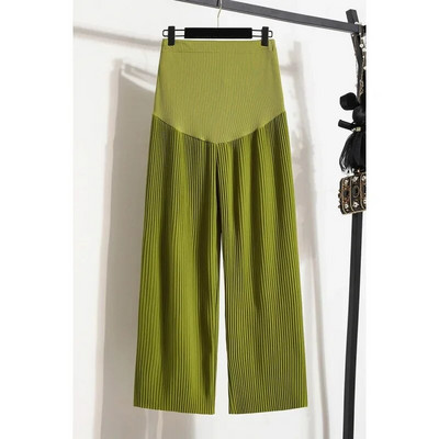 Pavasaris un vasara ikdienišķas kroku vēderbikses ledus zīda grūtniecēm grūtniecēm grūtniecēm vasaras platas bikses plānas