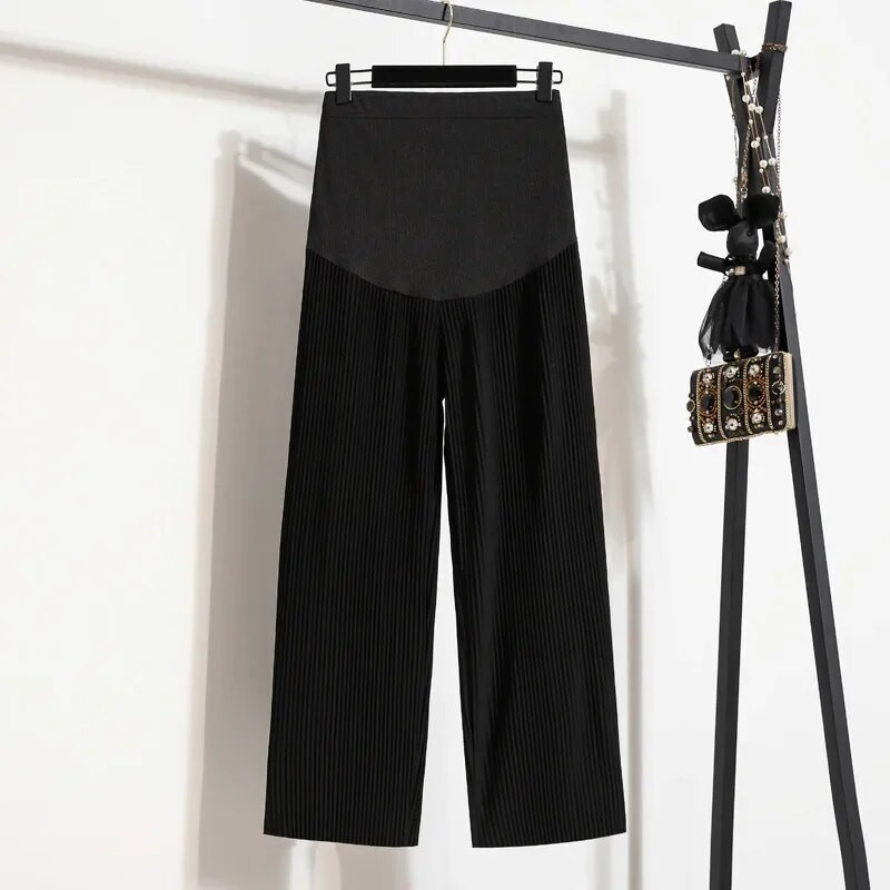 Pavasaris un vasara ikdienišķas kroku vēderbikses ledus zīda grūtniecēm grūtniecēm grūtniecēm vasaras platas bikses plānas