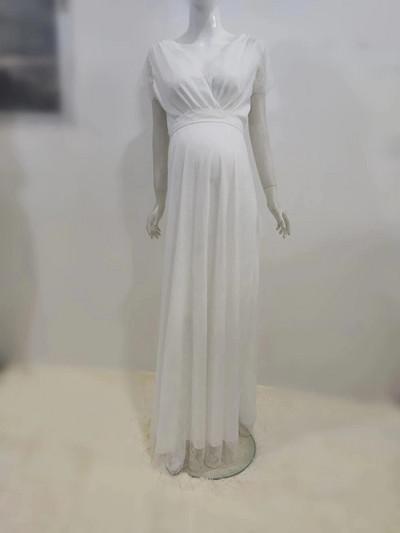 Baltas mežģīņu kleitas grūtniecēm bērnu dušas fotosesijai, gara kleita grūtniecības laikā sievietēm grūtniecēm Maxi kleita fotografēšanai