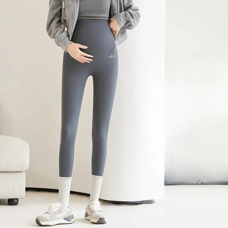 Κομψό κολάν εγκυμοσύνης Άνευ ραφής υποστήριξη κοιλιάς Παντελόνι εγκυμοσύνης Ρούχα εγκυμοσύνης