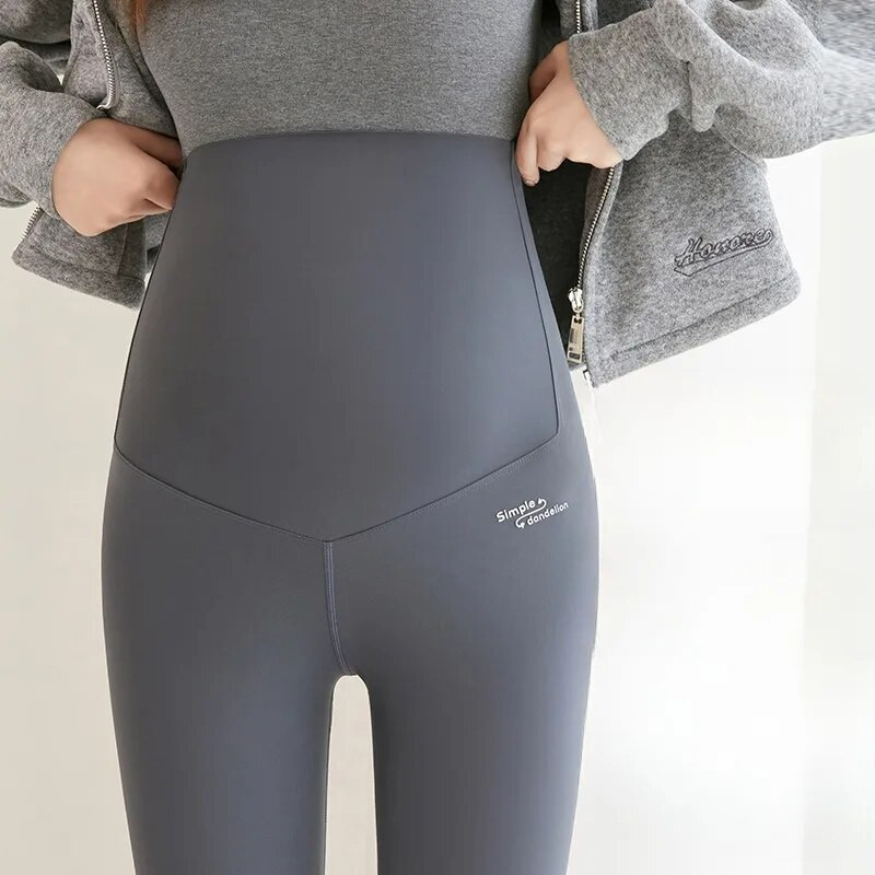 Κομψό κολάν εγκυμοσύνης Άνευ ραφής υποστήριξη κοιλιάς Παντελόνι εγκυμοσύνης Ρούχα εγκυμοσύνης