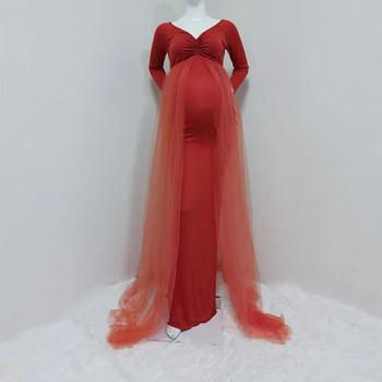 Φόρεμα εγκυμοσύνης για φωτογράφιση φθινόπωρο χειμώνα 2022 Νέα σέξι μακρυμάνικα ρούχα εγκυμοσύνης για έγκυες γυναίκες φορέματα πάρτι