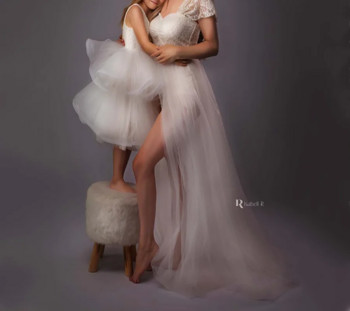 2023 New Fashion Photography Maternity Φορέματα από τούλι Φορμάκια για έγκυες γυναίκες Φωτογραφικό φόρεμα με φόρεμα από τούλι