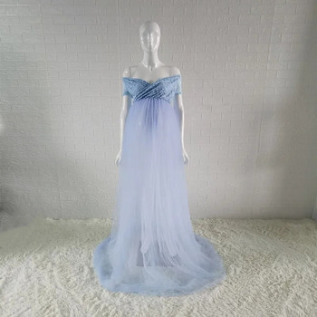 Φόρεμα εγκυμοσύνης 2023 Καλοκαιρινό διχτυωτό Ρούχα για έγκυες γυναίκες Φόρεμα Κομψό Κοστούμι φωτογραφιών Vestidos Ρούχα κοντά μανίκια
