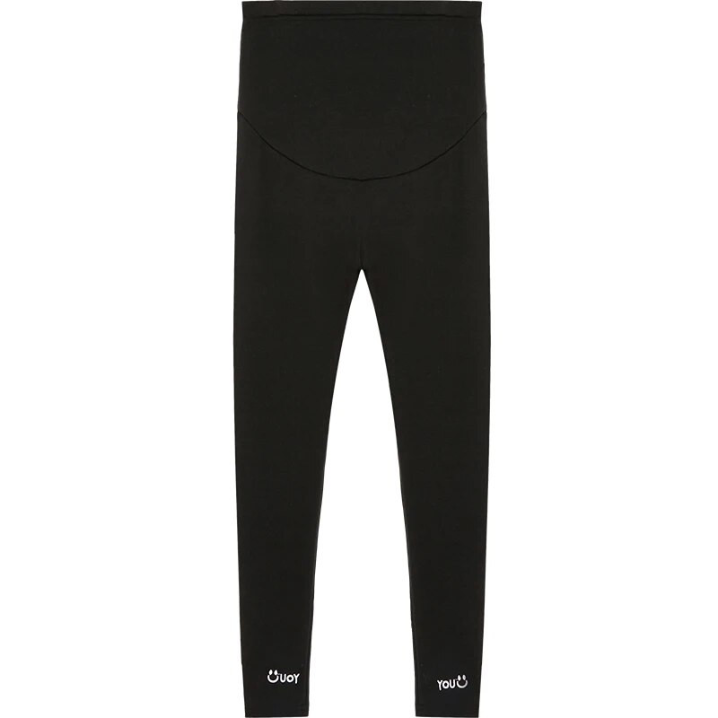 2023 talv kõrge vöökohaga rasedate kõhupüksid puuvillased ja roosad sametised säärised raseda venitatud kõhupüksid soojad püksid