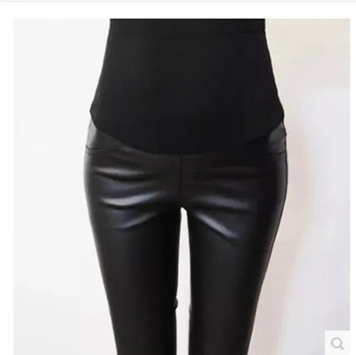 uus mark kevadsuvi must kunstnahast pliiats kõhupüksid rasedate naiste retuusid teksad