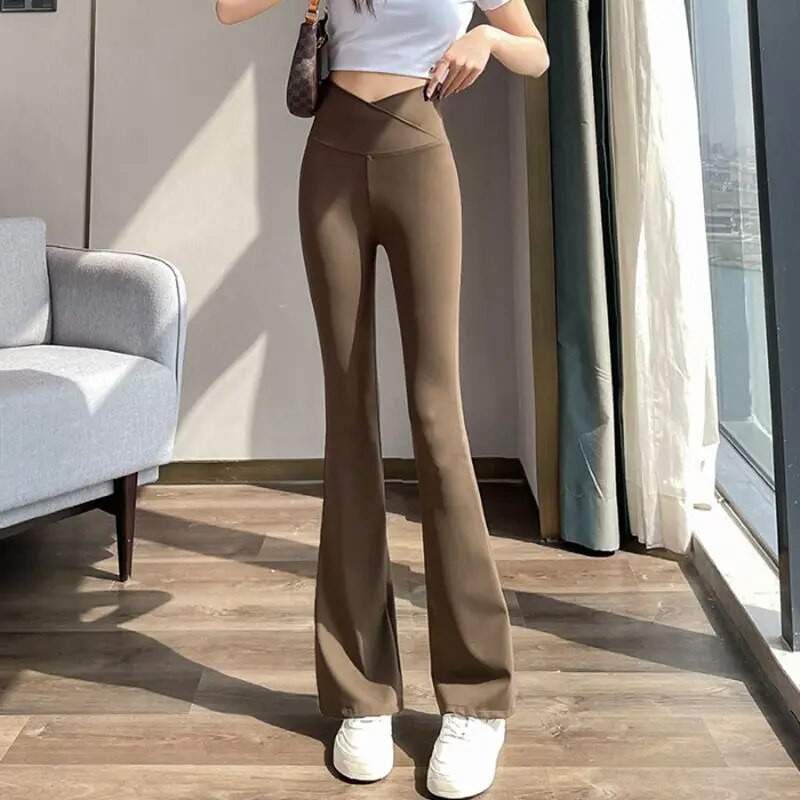 Raseduse jooga madala vöökohaga püksid suveks sügiseks uued rõivad rasedatele moes Solid Rasedus Flare Shark säärised