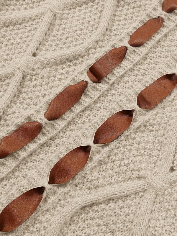 Moterų 2023 m. rudens stambūs ilgi megztiniai, atviri priekyje megzti megztiniai, laisvi viršutiniai drabužiai nėščiosioms