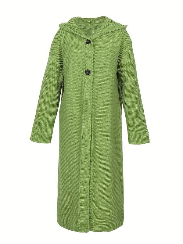 Moteriškas laisvalaikis ilgomis rankovėmis su apykakle, priekyje megztas megztinis su sagutėmis, briaunotas megztinis Nėščioms