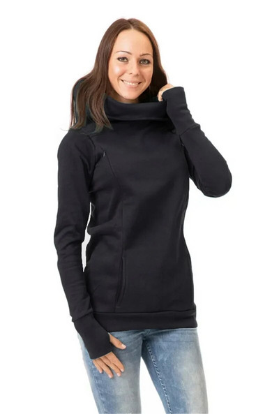 Nėščiųjų slaugos džemperis Moteriškas megztinis nėščiosioms ilgomis rankovėmis su gobtuvu žindymo džemperis nėščioms moterims ilgomis rankovėmis su gobtuvu