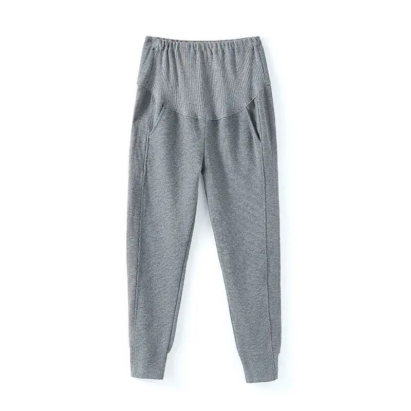 Kućne ležerne tajice za trudnice, čvrste tajice za trudnice, široke podesive hlače za fitness