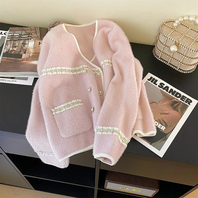 Плетени палта за бременни Есен Зима Корейска мода Жилетка Пуловери Дрехи за бременни Елегантни якета за бременни