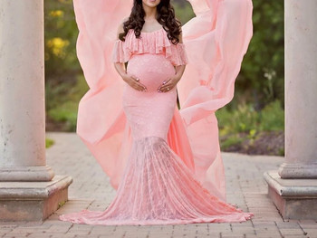 Νέα μακρυά στηρίγματα φωτογραφίας εγκυμοσύνης Φόρεμα εγκυμοσύνης Φωτογραφία φόρεμα εγκυμοσύνης για φωτογράφιση φόρεμα για έγκυο φόρεμα μάξι με δαντέλα