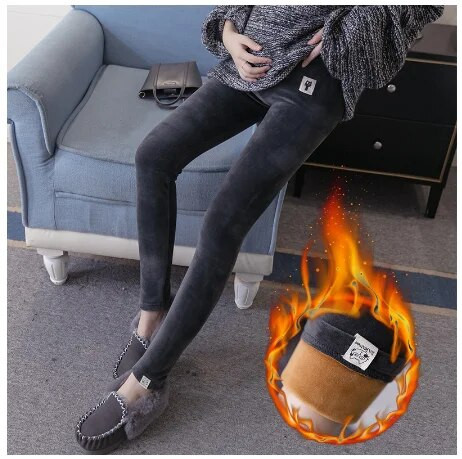 Velvet Motinystės Antblauzdžiai Kelnės nėščiosioms Šilti Žieminiai Motinystės Drabužiai Storinantys Nėštumo Kelnės Drabužiai