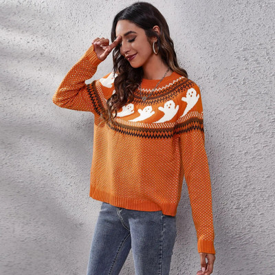 Halloweeni rasedatele mõeldud riided pikkade varrukatega pluus T-särk T-särk T-särk Sügistalv Premama Naiste kootud O-kaelusega pluus särk Pullover Top