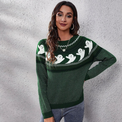 Halloweeni rasedatele mõeldud riided pikkade varrukatega pluus T-särk T-särk T-särk Sügistalv Premama Naiste kootud O-kaelusega pluus särk Pullover Top