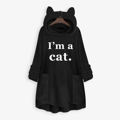 Rudens žiemos megztinis nėščiosioms Moteriškas pliušinis ilgomis rankovėmis su gobtuvu megztinis Megztinis Megztinis Moteriški moteriški drabužiai Ilgas megztinis