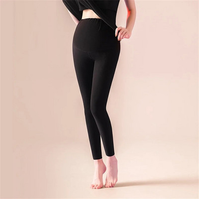 Rudens ziema jauns bezšuvju plus samta neilona maternitātes legingi sporta ikdienas jogas bikses apģērbi grūtniecēm Grūtniecība