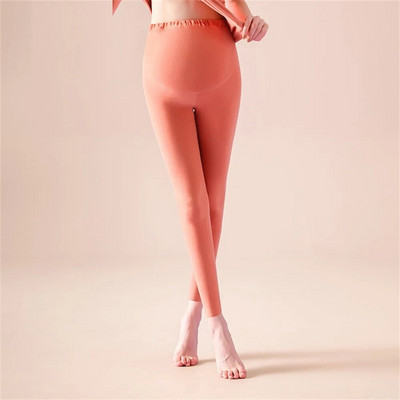 Rudens ziema jauns bezšuvju plus samta neilona maternitātes legingi sporta ikdienas jogas bikses apģērbi grūtniecēm Grūtniecība