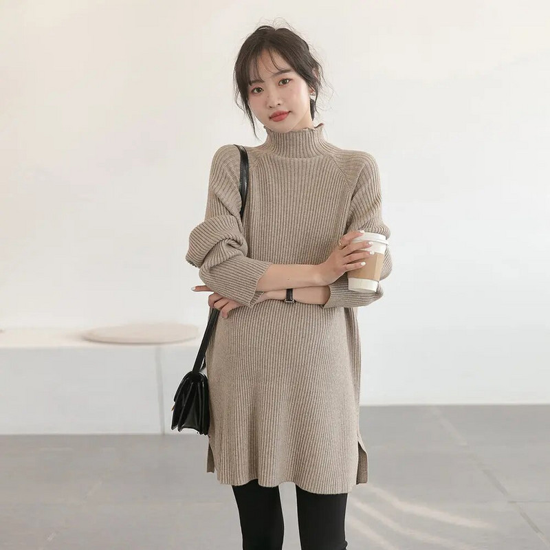 Vabaaja rasedate kampsun naiste sügis 2022 pikkade varrukatega avara kampsun talvine rase kootud naiste kampsun