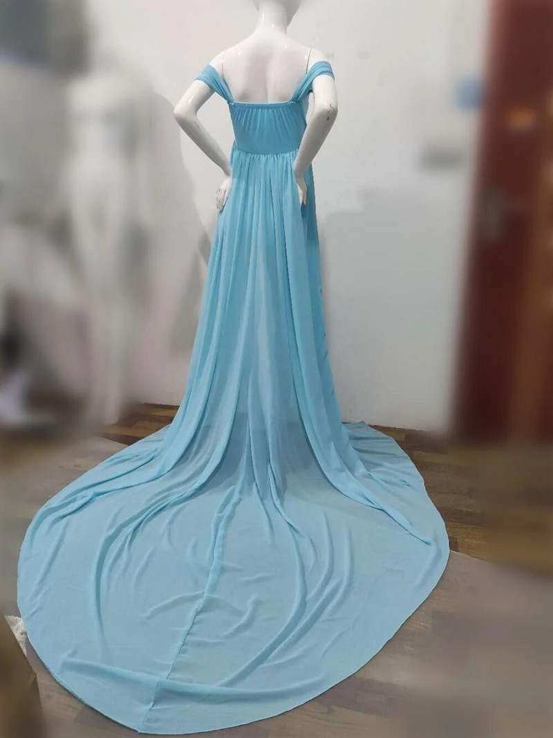 Mežģīņu kleitas grūtniecēm fotosesijai Seksīga grūtniecei bez pleciem, gara, eleganta bērnu dušas kleita, sievietes vakarkleita